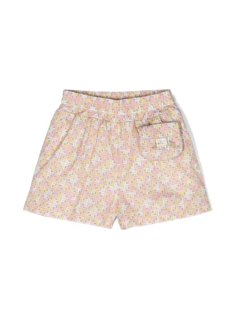 Fendi Kids FF-print cotton shorts