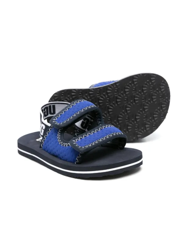 UGG Kids Lennon slingback sandals kids Rubber Fabric Fabric Rubber 6 Tod Blue