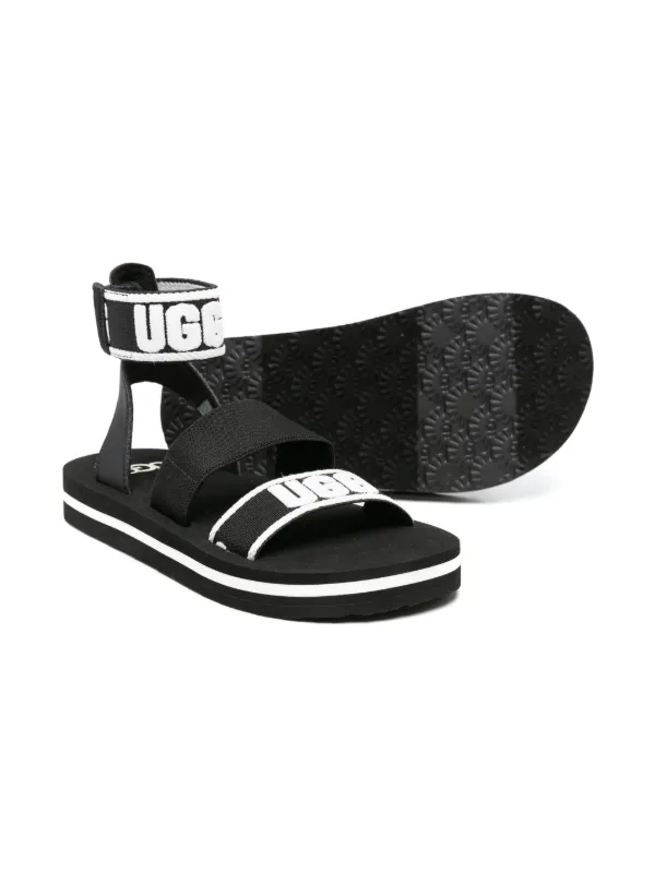 UGG Kids Allisa logo strap sandals kids Fabric Rubber Fabric Rubber 1 Kids Black