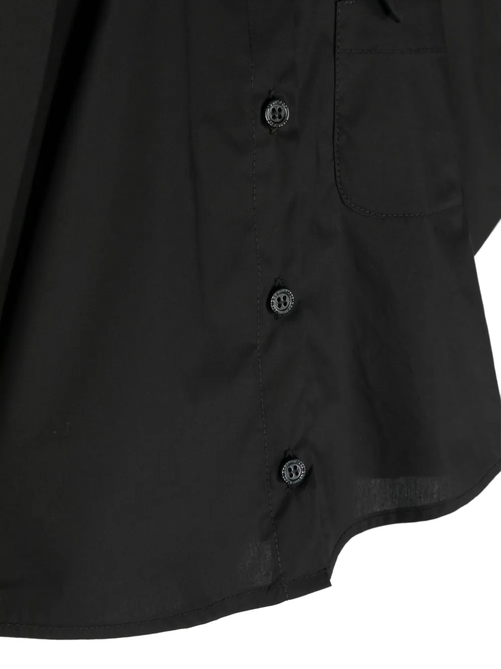 Shop Meimeij Sleeveless Cotton Shirt In Black