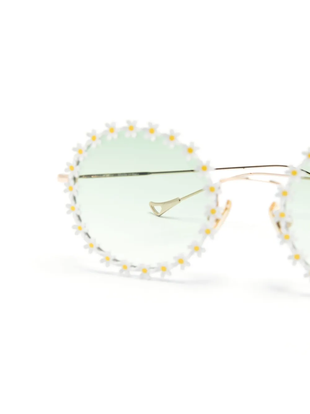Eyepetizer Lulu zonnebril met rond montuur Goud