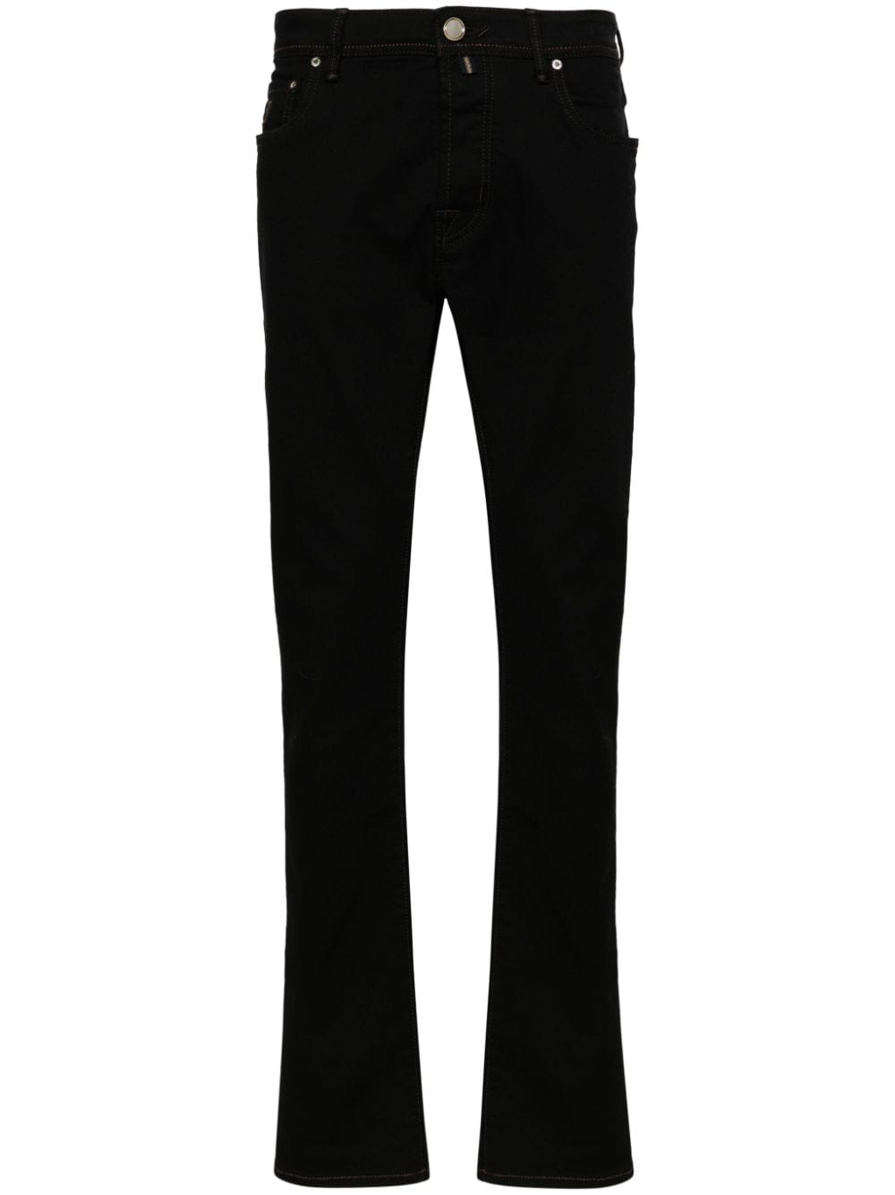 Jacob Cohen Bard Mid-rise Slim-fit Jeans In 黑色