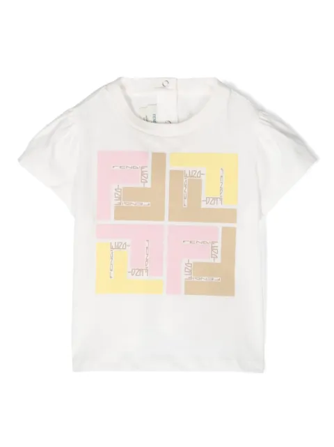 Fendi Kids logo-print cotton T-shirt