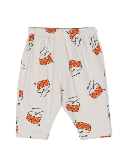Bobo Choses Play the Drum-print cotton trousers