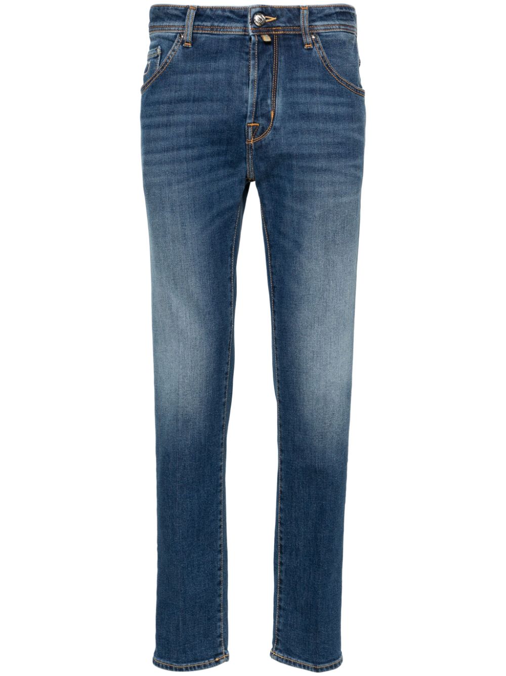 Jacob Cohen Scott Mid-rise Slim-fit Jeans In Blue