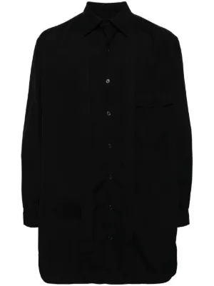 Yohji Yamamoto ボタン シャツ | ブラック | FARFETCH JP