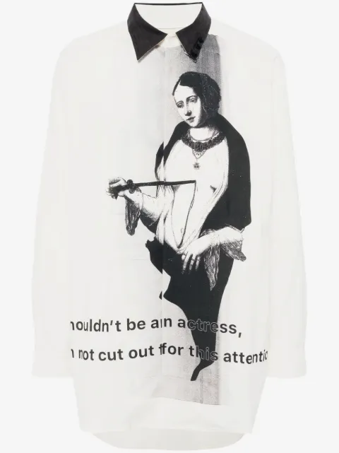 Yohji Yamamoto Puncture M A-Stabbing Women shirt