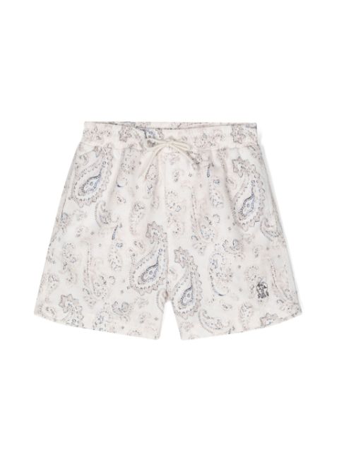 Brunello Cucinelli Kids Zwembroek met paisley-print