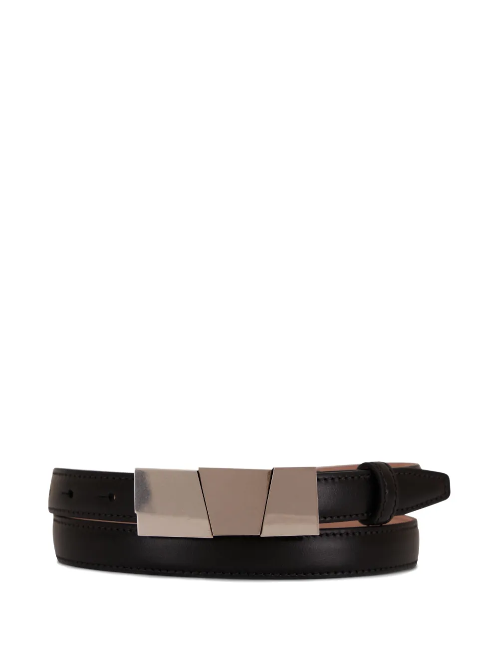 KHAITE leather belt Zwart
