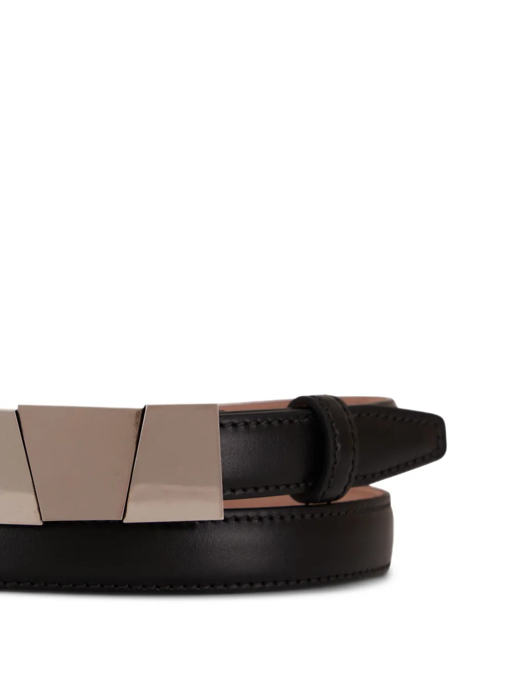 KHAITE leather belt Zwart