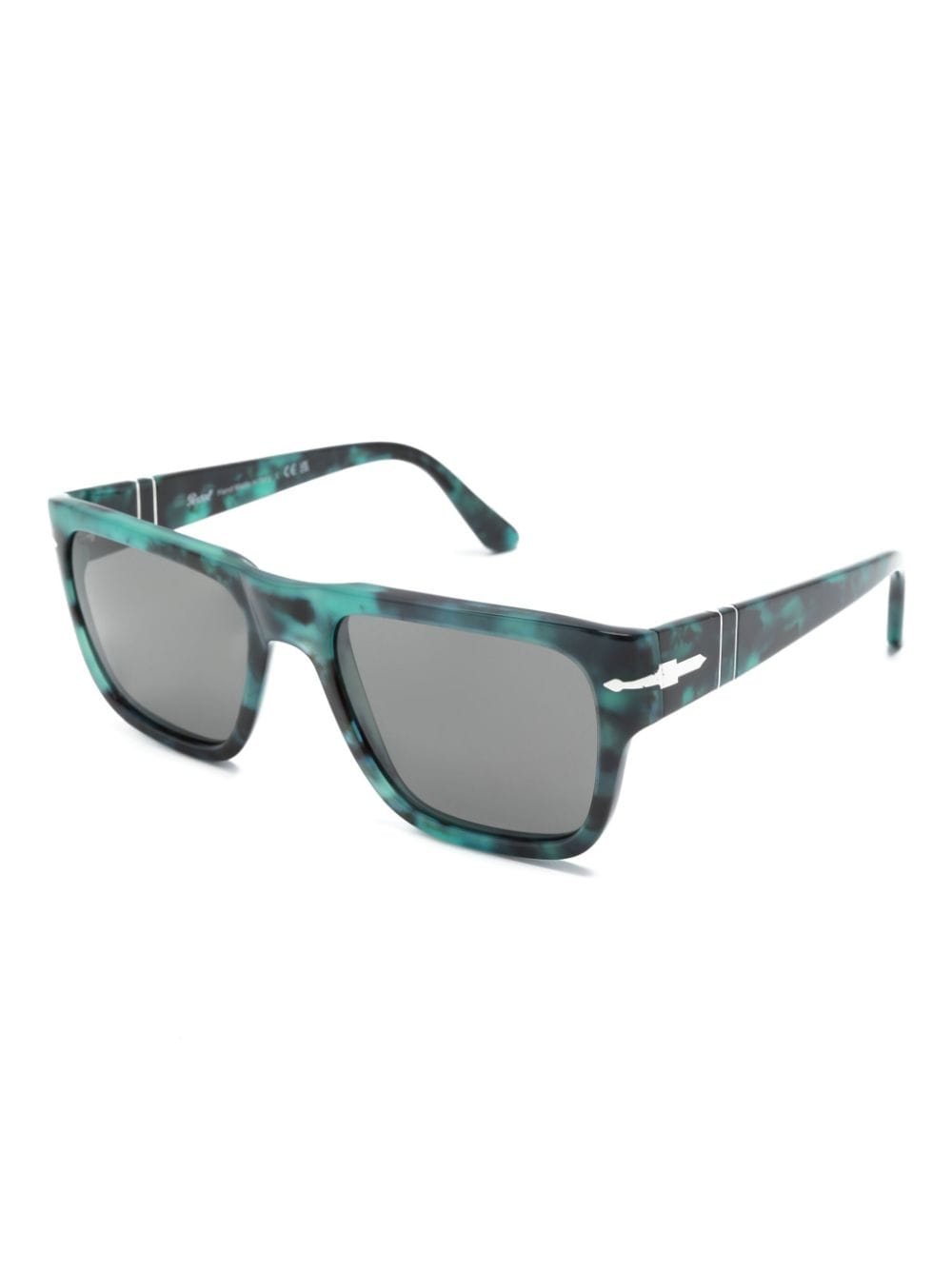 Persol tortoiseshell square-frame sunglasses - Blauw