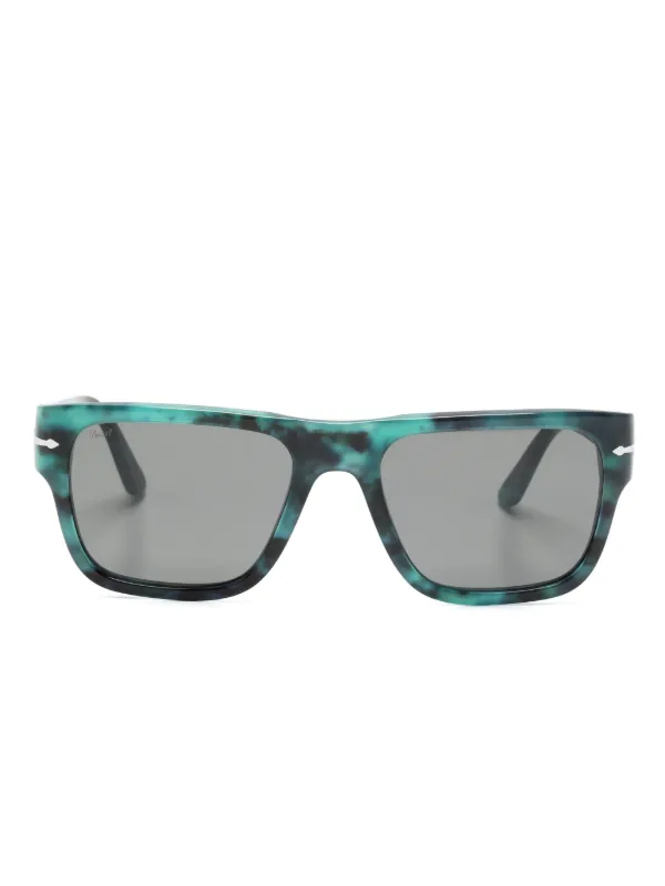 Persol Grey Tortoise Shell Blue Lens Sunglasses Persol PO3370S gray , blue frame with blue lenses. Lenses  main image 4