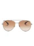 Burberry Eyewear BE3147 pilot-frame sunglasses - Gold
