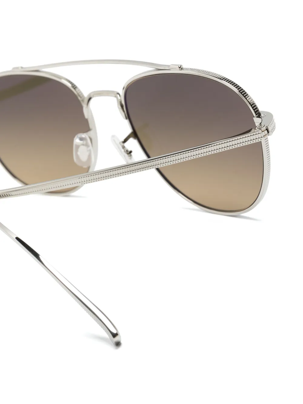 Oliver Peoples Rivetti Pilot-frame Sunglasses In Silver