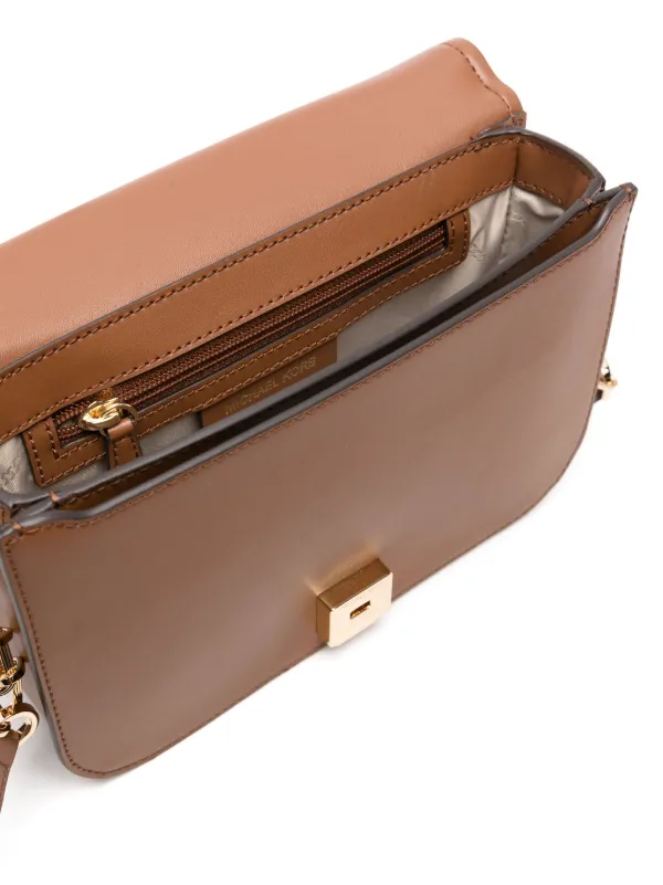 新品 MICHAEL KORS L バニラMK柄×キャメル MICHAEL KORS マイケルコース 長財布 レディース バニラ