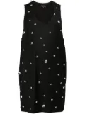 Comme des Garçons Homme Plus eye-appliqué wool tank top - Black