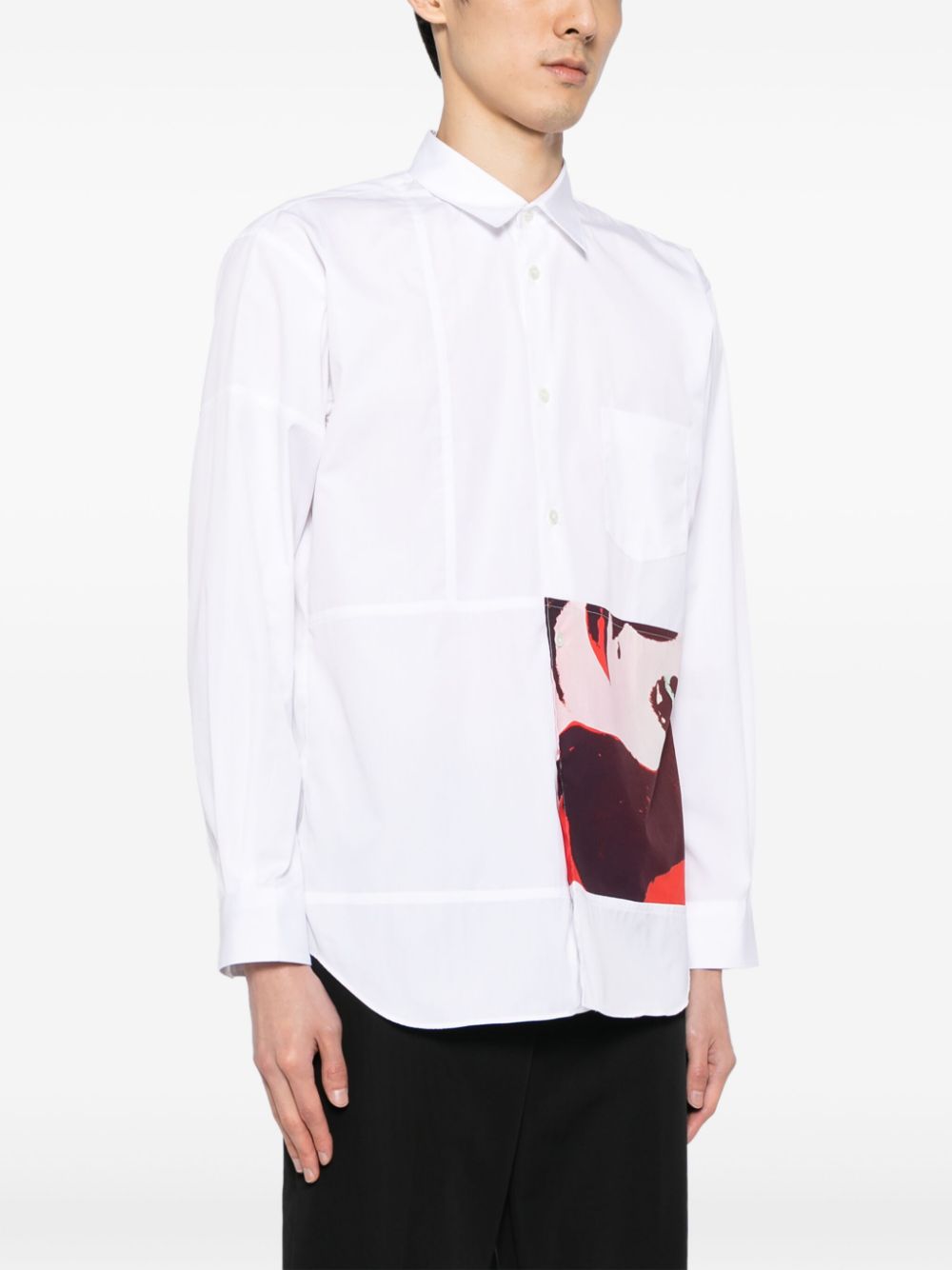 Comme Des Garcons Shirt x Andy Warhol Liz cotton shirt Men