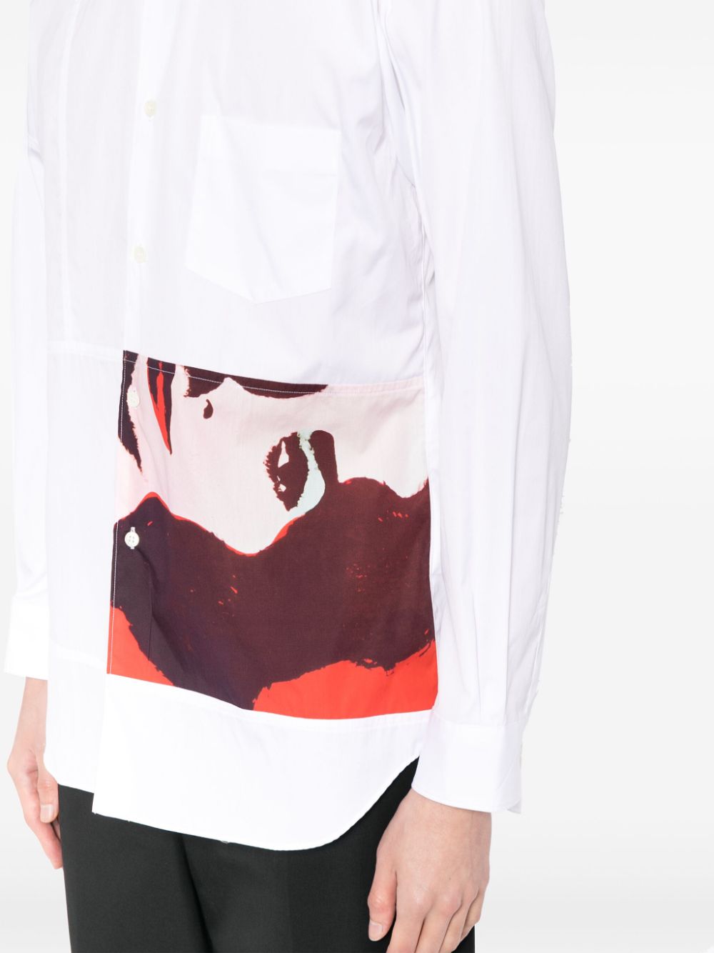 Comme Des Garcons Shirt x Andy Warhol Liz cotton shirt Men