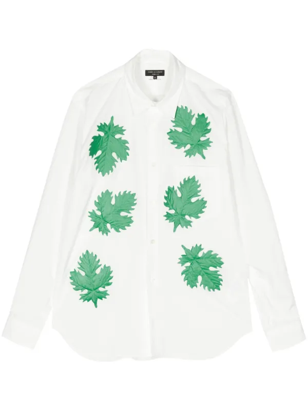 プリです Comme Des Garçons Homme Plus リーフアップリケ シャツ