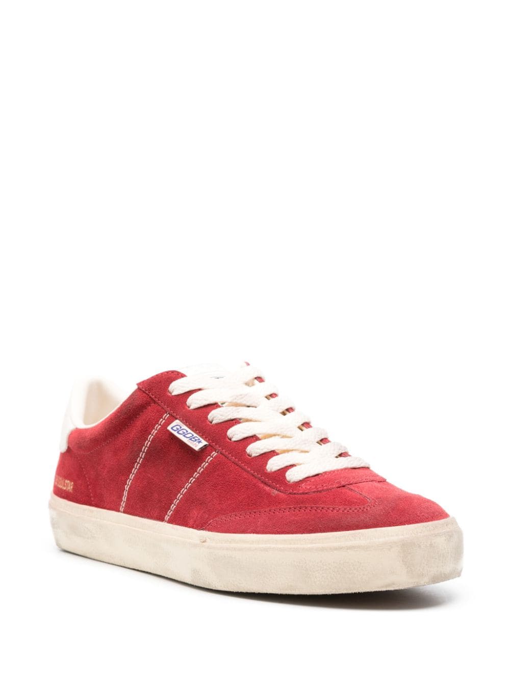 Shop Golden Goose Soul-star Suede Sneakers In Red