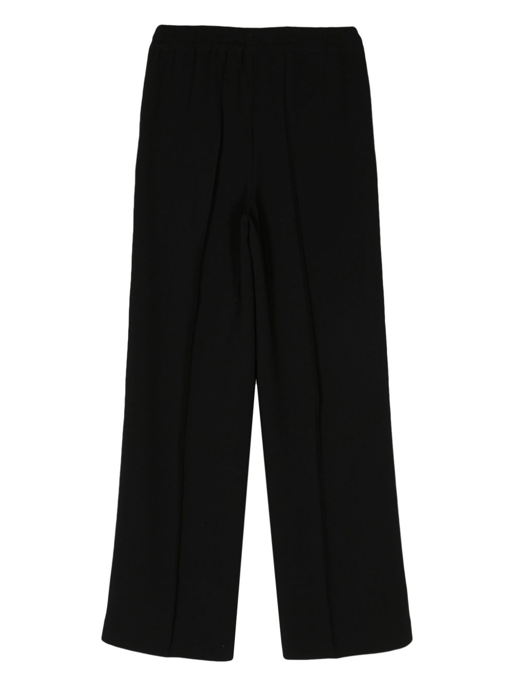 Shop Aspesi Seam-detail Wide-leg Trousers In Black