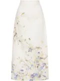 ZIMMERMANN Harmony pencil midi skirt - White