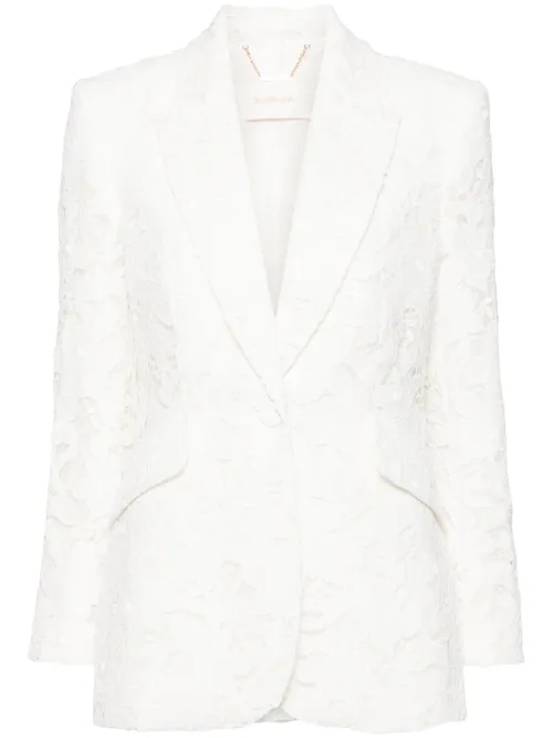 Blazer Natura à détail de dentelle - ZIMMERMANN - Modalova