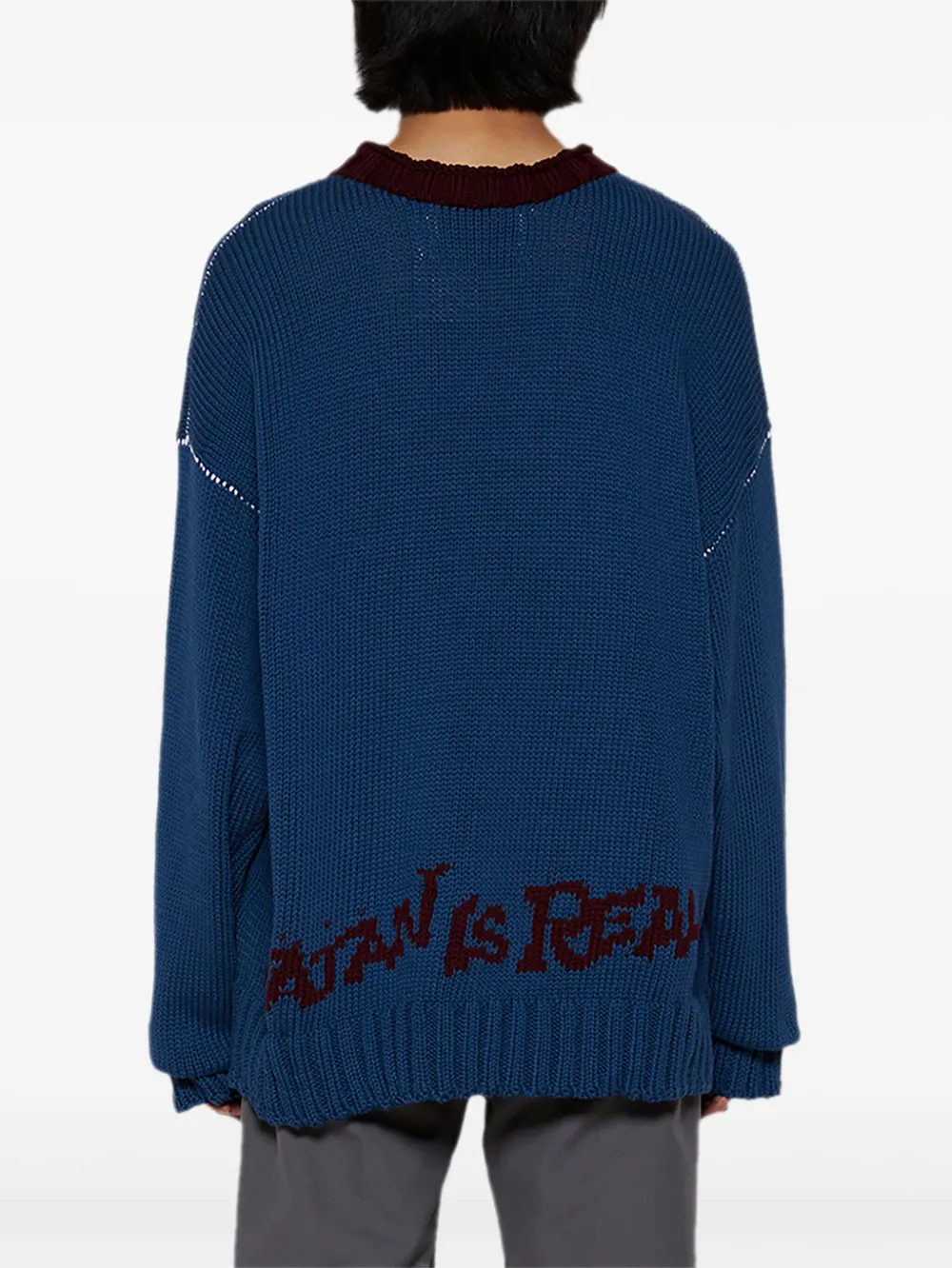 嵌花针织棉毛衣