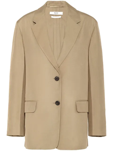 Prada single-breasted silk blazer