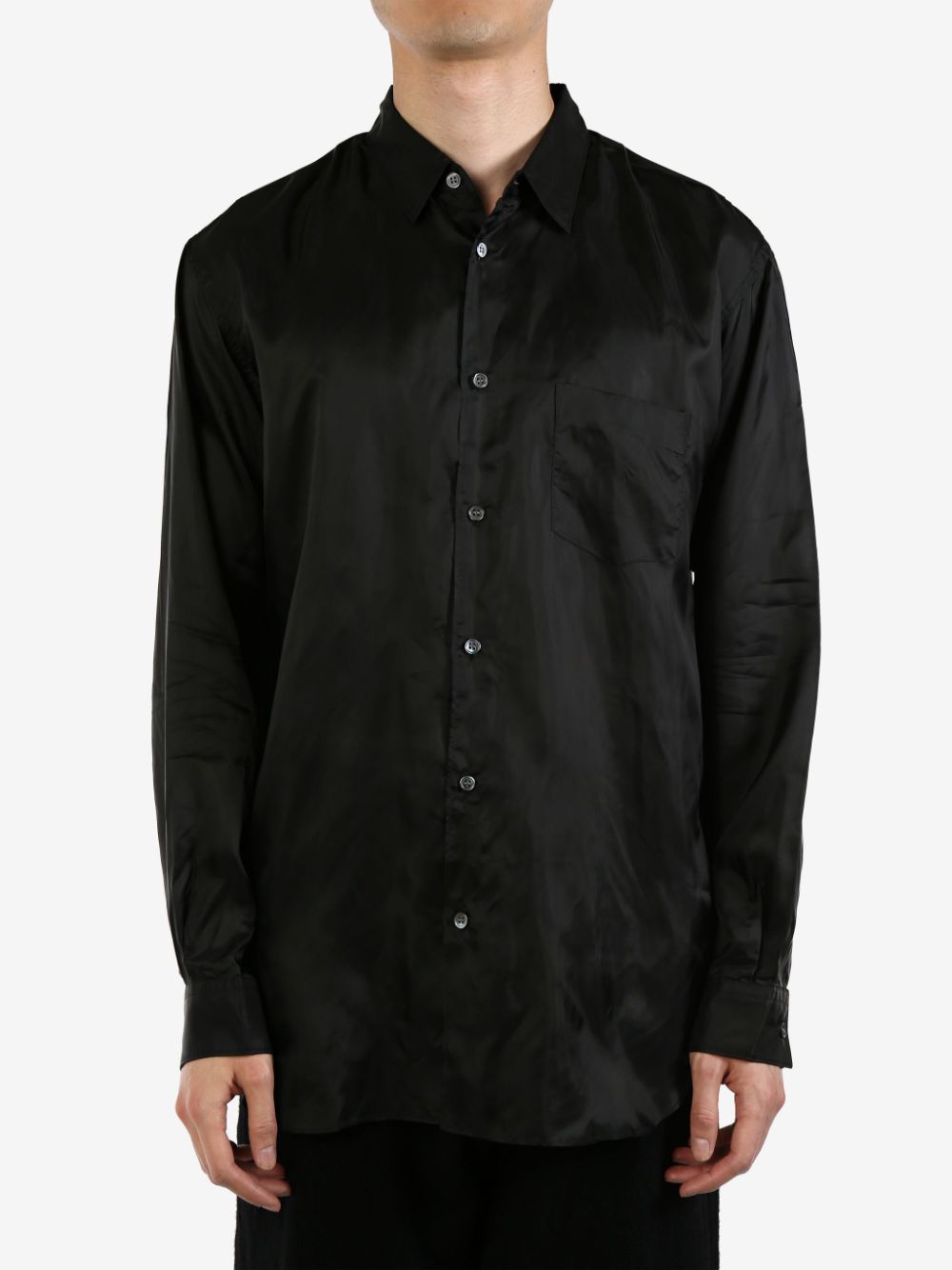Comme Des Garçons chest-pocket long-sleeve shirt - Zwart