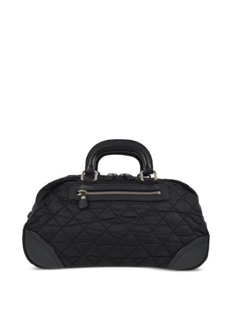 HOT SALE CHANEL 2006 Paris New York diamond-quilted duffle handbag Women