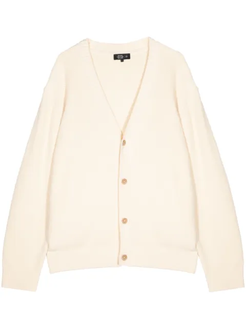 Man On The Boon. waffle knit cotton-blend cardigan