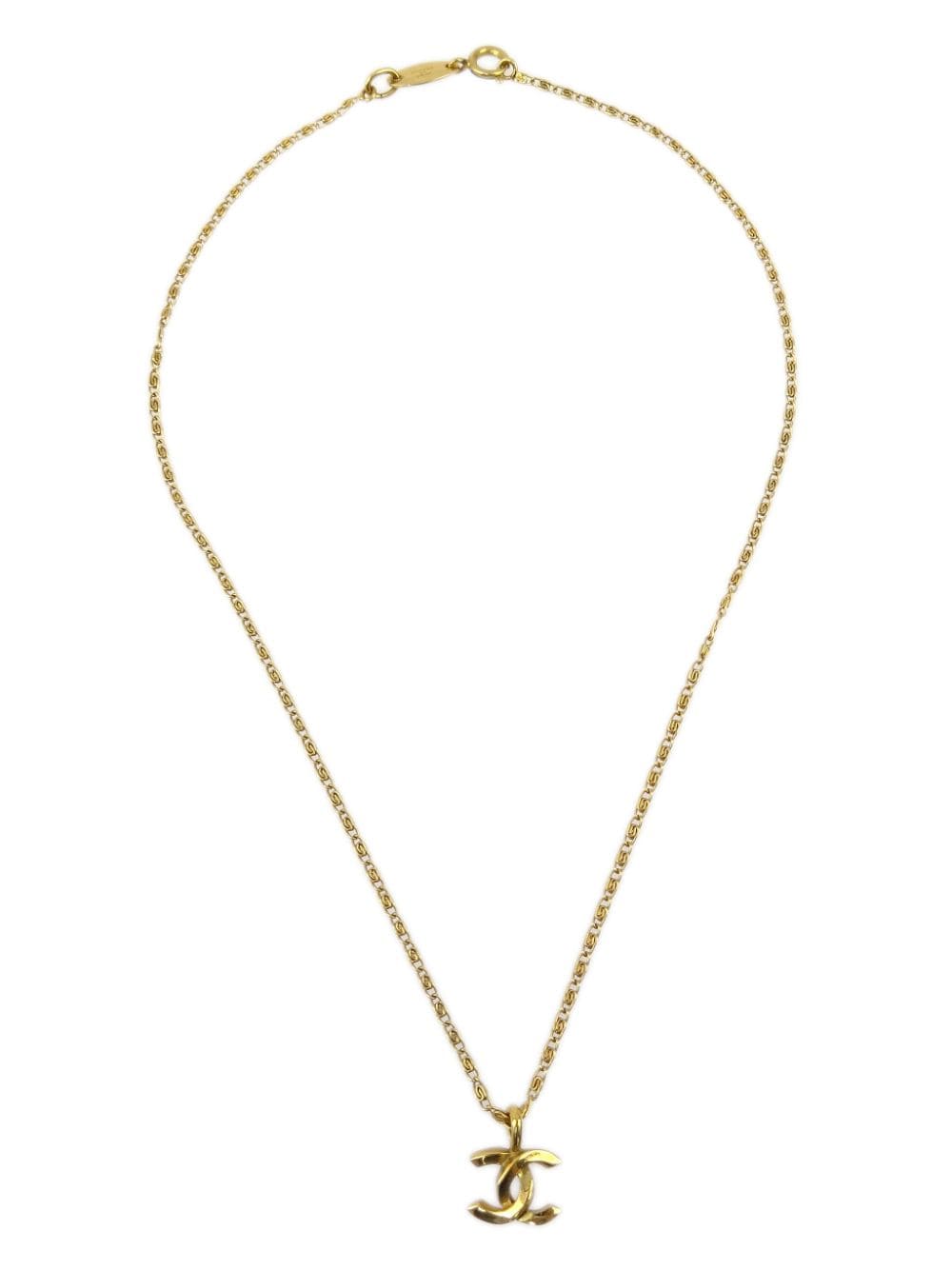 Image 2 of CHANEL Pre-Owned 1982 CC pendant necklace