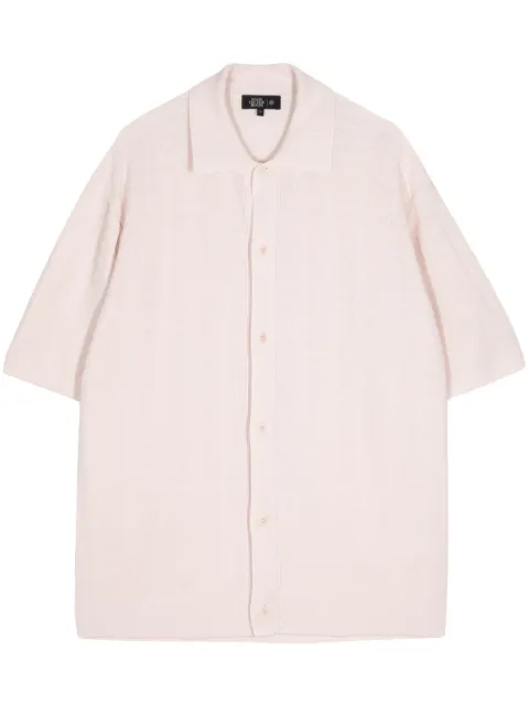 Man On The Boon. camisa con motivo pied de poule