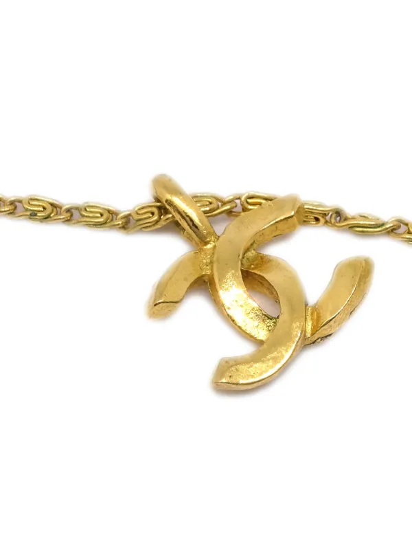 CHANEL Pre-Owned 1982 ココマーク ネックレス | ゴールドトーン 
