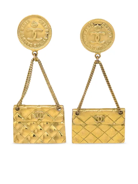 CHANEL Pre-Owned 1994 Classic Flap clip-on earrings