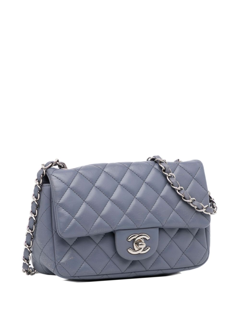 CHANEL 2011 Mini Classic Lambskin Rectangular Single Flap crossbody bag Women