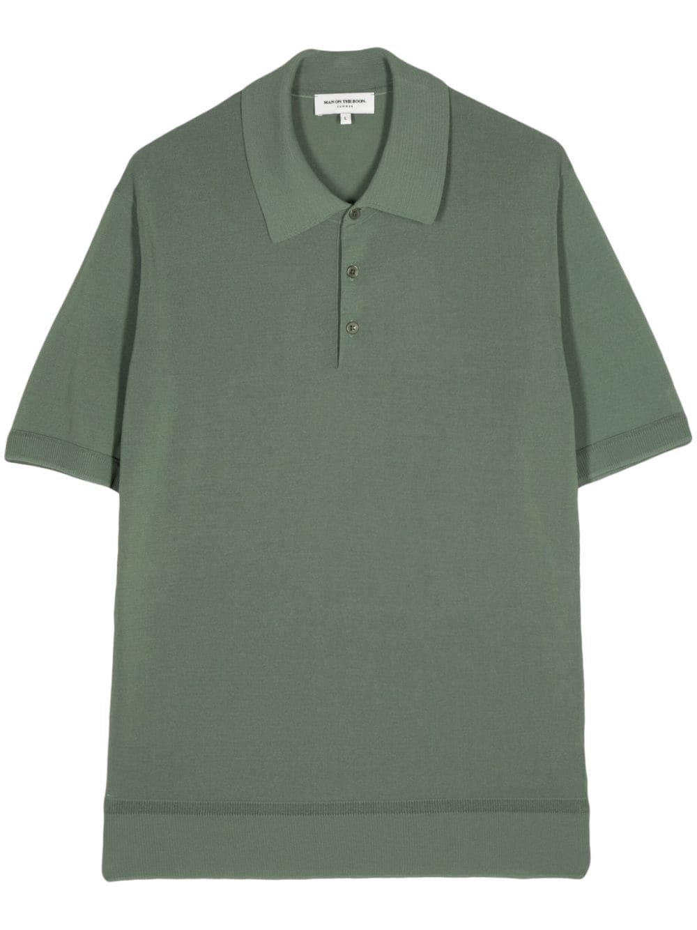 Man On The Boon. Short-sleeve Polo Shirt In Green