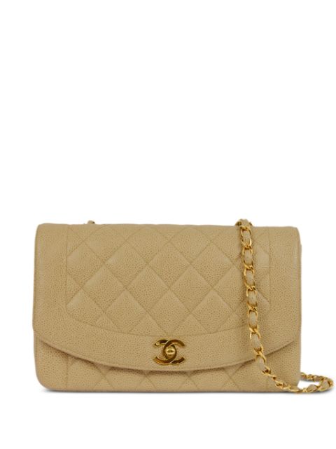 HOT SALE CHANEL 1995 medium Diana shoulder bag Women