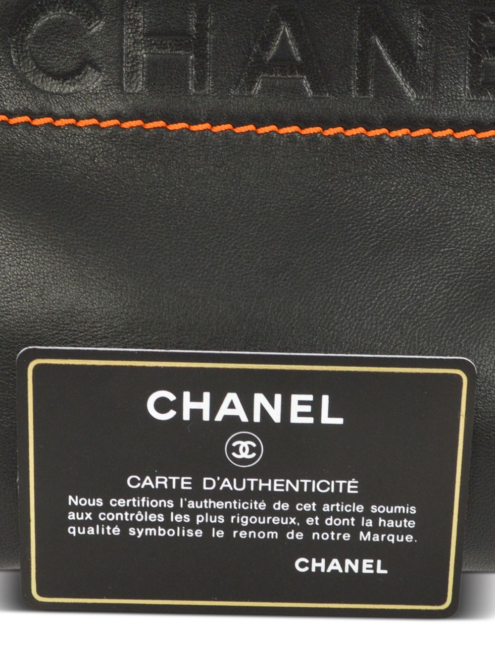 Affordable HOT SALE CHANEL 2005 logo-debossed handbag Women