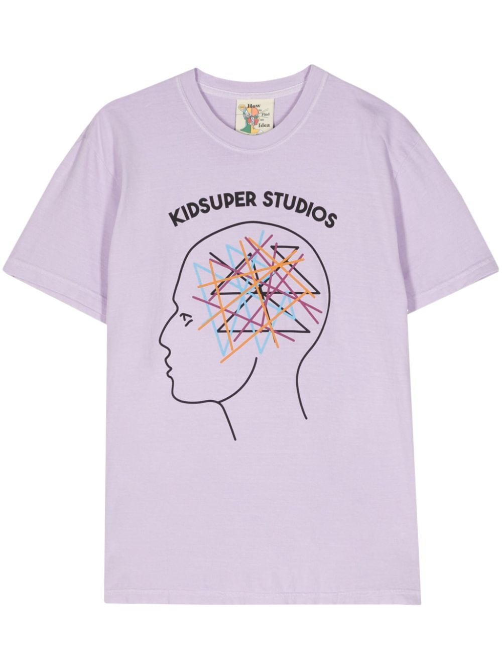 Shop Kidsuper Graphic-print Cotton T-shirt In Purple