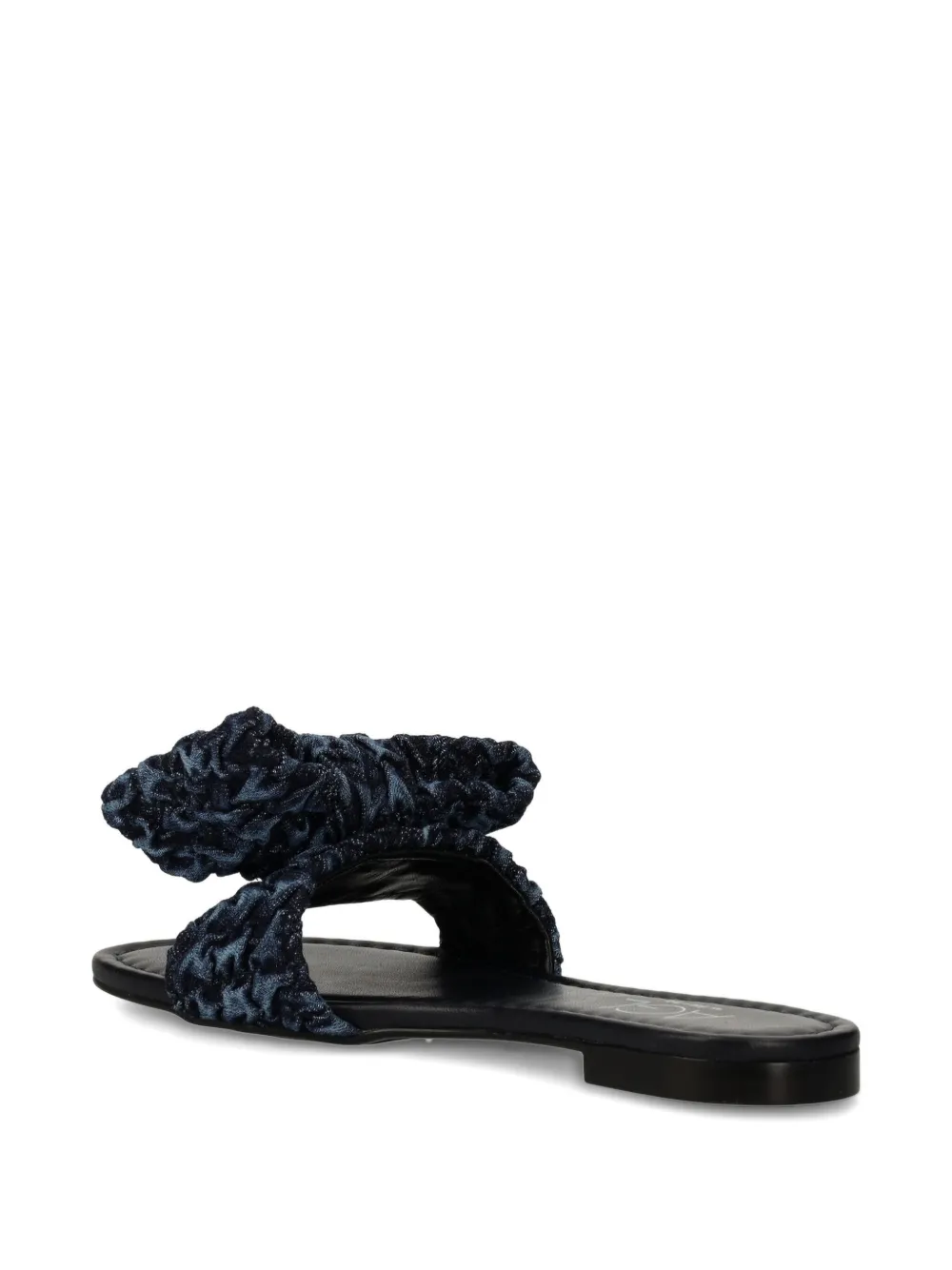 AGL Denim slippers verfraaid met strik Blauw