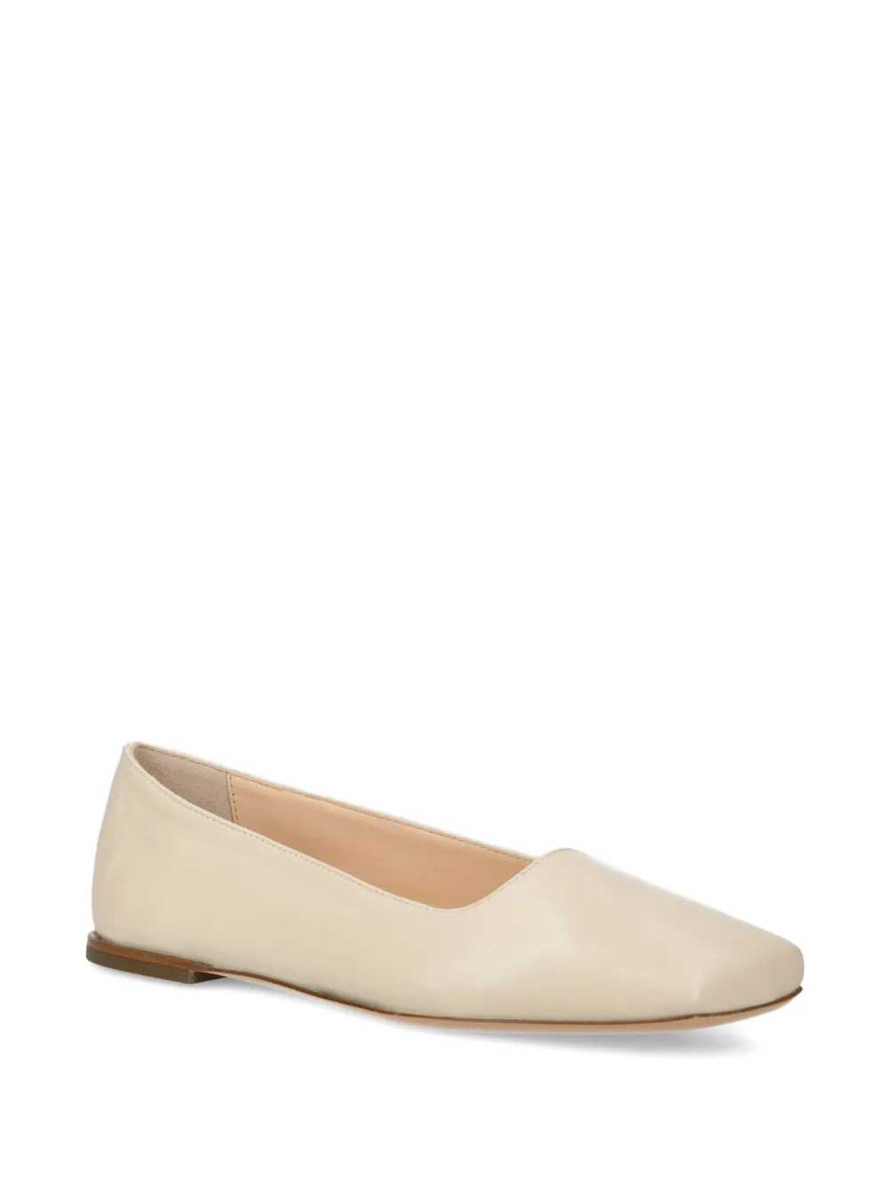 AGL leather ballet flats Beige