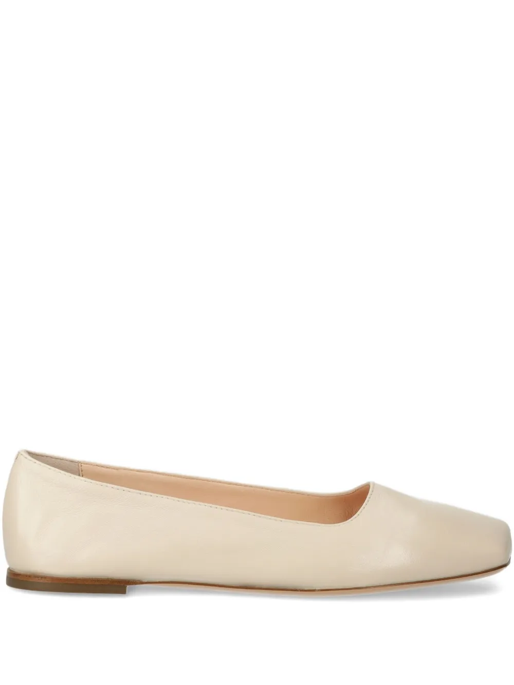 AGL leather ballet flats Beige