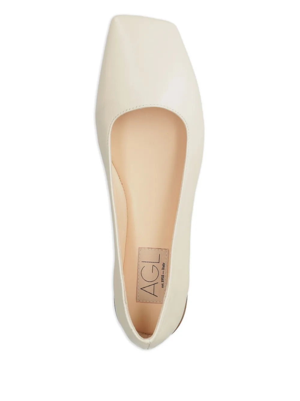 AGL Leren ballerina's Beige