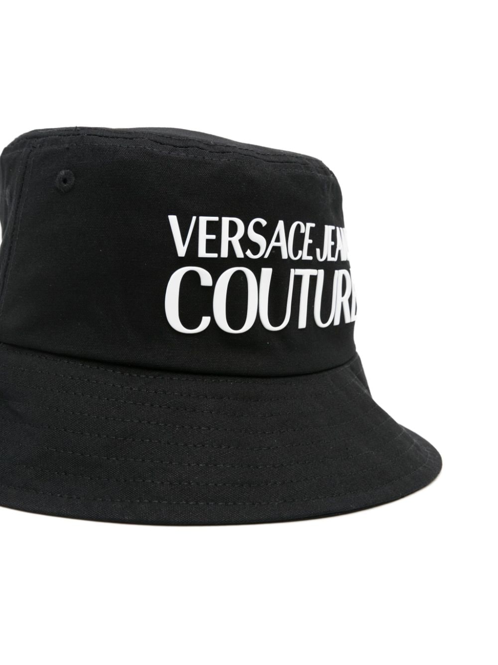 Versace Jeans Couture Vissershoed met logopatch Zwart