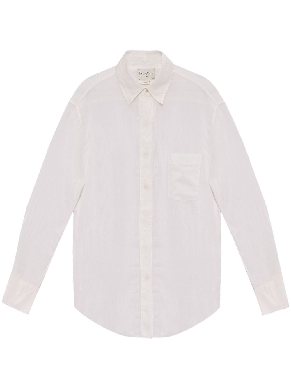 Forte Forte Cotton-silk Voile Shirt In White