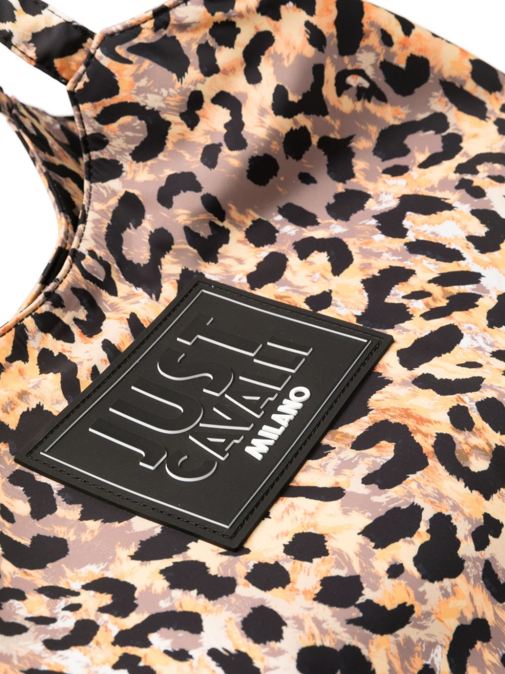 Shop Just Cavalli Leopard-print Tote Bag In 黑色