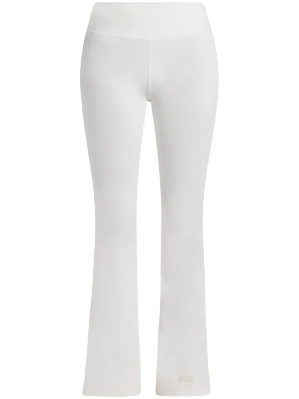 THE GIVING MOVEMENT high waist Bootcut Leggings White FARFETCH CA