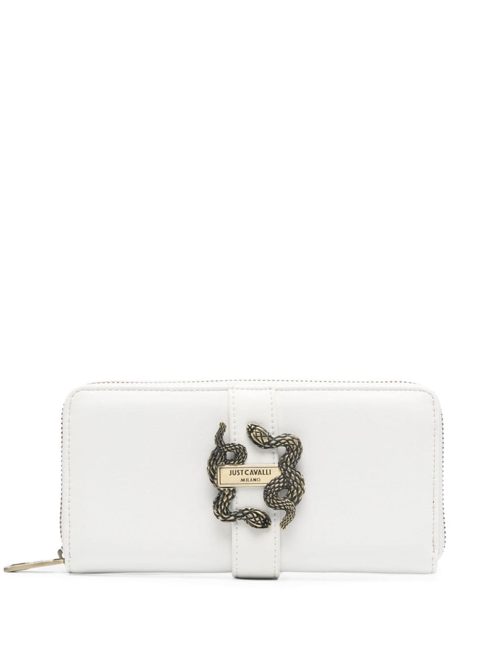 Just Cavalli logo-plaque wallet - Bianco